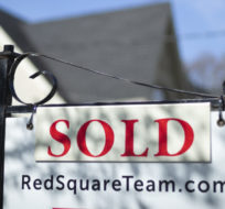 A real estate sold sign is shown in a Toronto neighbourhood on May 17, 2020. Graeme Roy/The Canadian Press