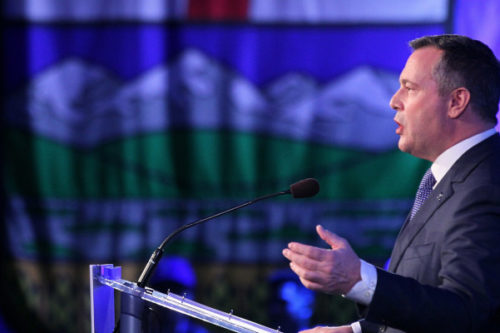 Alberta Premier Jason Kenney delivers his address to the Alberta United Conservative Party annual general meeting in Calgary on Nov. 30, 2019. Dave Chidley/The Canadian Press.
