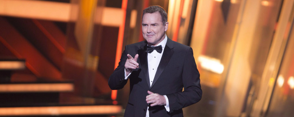 Norm Macdonald begins as host of the Canadian Screen Awards in Toronto on Sunday, March 13, 2016. Peter Power/The Canadian Press.