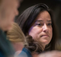 Independent candidate for Vancouver-Granville, Jody Wilson-Raybould, listens during an all candidates town hall meeting in Vancouver, on Thursday October 10, 2019. Darryl Dyck/The Canadian Press.
