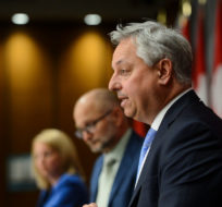 CSIS director David Vigneault holds a press conference on Parliament Hill in Ottawa on Thursday, July 16, 2020. Sean Kilpatrick/THE CANADIAN PRESS.