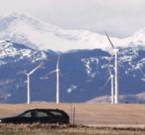 A wind farm is shown near Pincher Creek, Alta., in a March 9, 2016, file photo. Jeff McIntosh/The Canadian Press.