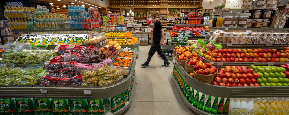 Fresh produce and groceries are shown at Summerhill Market in Toronto on Wednesday February 2, 2022. Frank Gunn/The Canadian Press.