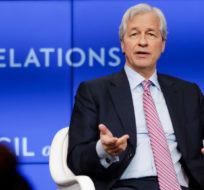 Jamie Dimon, Chairman and CEO, JPMorgan Chase, speaks at the Council on Foreign Relations Thursday, April 4, 2019, in New York. Frank Franklin II/AP Photo.