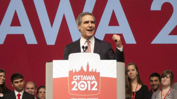 Former Liberal leader Michael Ignatieff speaks during the Welcome ceremony at the party's biennial convention in Ottawa Friday January 13, 2012. Adrian Wyld/The Canadian Press.