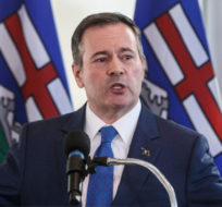 Alberta Premier Jason Kenney comments on the Teck mine decision in Edmonton on Monday, February 24, 2020. Jason Franson/The Canadian Post.