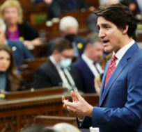 Prime Minister Justin Trudeau rises during question period in the House of Commons on Parliament Hill in Ottawa on Wednesday, April 6, 2022. Sean Kilpatrick/The Canadian Press.