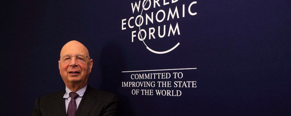 Klaus Schwab, founder and Executive Chairman of the World Economic Forum, poses for a photo during an interview by the Associated Press on the eve of the World Economic Forum, WEF, in Davos, Switzerland, Monday, Jan. 22, 2018. Markus Schreiber/AP Photo.