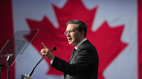Newly elected Conservative Leader Pierre Poilievre speaks at the Conservative Party of Canada leadership vote, in Ottawa, Saturday, Sept. 10, 2022. Sean Kilpatrick/The Canadian Press. 