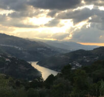 Sunset on the Douro Valley in Portugal, October 2019. Photo credit: Malcolm Jolley.