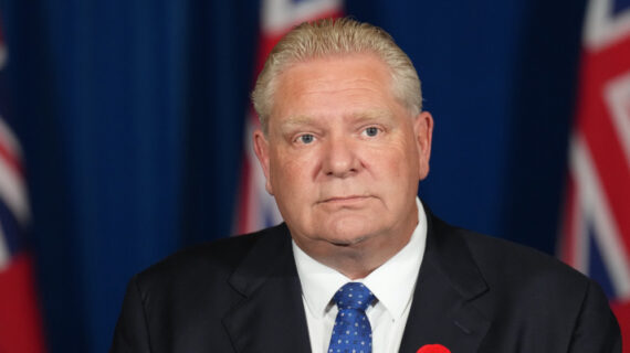 Ontario Premier Doug speaks during a press conference at Queen's Park in Toronto on Monday Nov. 7, 2022. Nathan Denette/The Canadian Press.