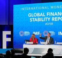 Tobias Adrian, monetary and capital markets department director at the International Monetary Fund, speaks at a news conference on the IMF's Global Financial Stability Report during the 2022 annual meeting of the IMF and the World Bank Group, Tuesday, Oct. 11, 2022, in Washington. Patrick Semansky/AP Photo.