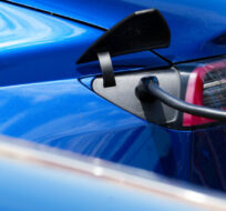 An electric vehicle is charged in Ottawa on Wednesday, July 13, 2022. Sean Kilpatrick/The Canadian Press. 