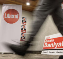 Signage is photographed at the Ontario Liberal Party's 2023 Annual Meeting at the Hamilton Convention Centre in Hamilton on March 5, 2023. Alex Lupul/The Canadian Press.