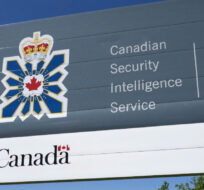 A sign for the Canadian Security Intelligence Service building is shown in Ottawa, Tuesday, May 14, 2013. Sean Kilpatrick/The Canadian Press. 