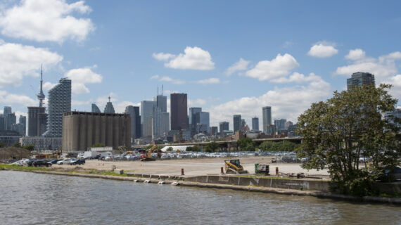 Views of the Port Lands area from Cherry St., the once-future home of Sidewalk Labs in Toronto on Tuesday, June 25, 2019. Andrew Lahodynskyj/The Canadian Press. 