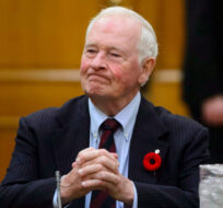 Former governor general David Johnston appears before a Commons committee on Parliament Hill in Ottawa on Tuesday, Nov. 6, 2018. Sean Kilpatrick/The Canadian Press. 