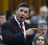 Conservative MP Michael Chong rises in the House of Commons on May 4, 2023. Justin Tang/The Canadian Press.