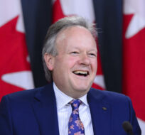 Stephen Poloz, Governor of the Bank of Canada holds a press conference at the National Press Theatre, in Ottawa on Wednesday, April 24, 2019. Sean Kilpatrick/The Canadian Press. 