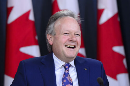 Stephen Poloz, Governor of the Bank of Canada holds a press conference at the National Press Theatre, in Ottawa on Wednesday, April 24, 2019. Sean Kilpatrick/The Canadian Press. 