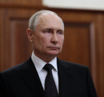 Russian President Vladimir Putin addresses the nation in Moscow on June 24, 2023. Gavriil Grigorov/AP Photo.