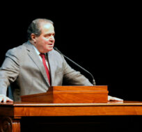 U.S. Supreme Court Justice Antonin Scalia  speaks at the University of Minnesota, Tuesday, Oct. 20, 2015, in Minneapolis. Jim Mone/AP Photo. 
