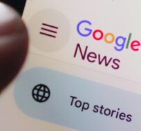 The Google News homepage is displayed on an iPhone in Ottawa on Tuesday, Feb. 28, 2023. Sean Kilpatrick/The Canadian Press. 