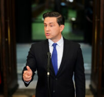 Conservative Leader Pierre Poilievre holds a press conference on Parliament Hill in Ottawa on Wednesday, Aug. 23, 2023. Sean Kilpatrick/The Canadian Press. 