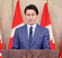 Prime Minister Justin Trudeau apologizes for the events surrounding Ukraine President Volodomyr Zelenskyy's visit at a media availability in Ottawa on Wednesday, Sept. 27, 2023. Sean Kilpatrick/The Canadian Press. 