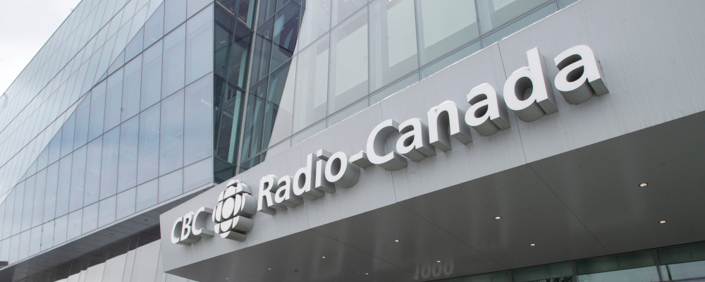 The CBC-Radio Canada building is seen Thursday, January 28, 2021 in Montreal. Ryan Remiorz/The Canadian Press.