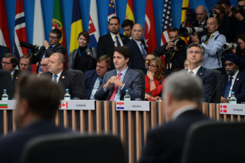 Prime Minister Justin Trudeau takes part in a plenary session at the NATO Summit in Watford, Hertfordshire, England, on Wednesday, Dec. 4, 2019. Sean Kilpatrick/THE CANADIAN PRESS
