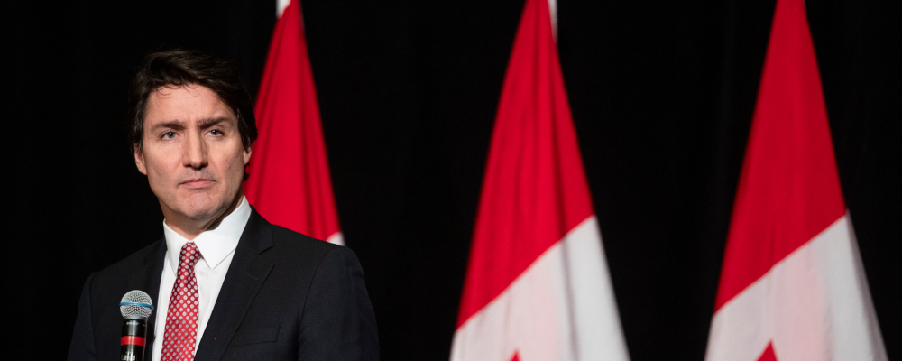 Prime Minster Justin Trudeau speaks at a fundraising event  in Vancouver on Thursday, December 14, 2023. Tijana Martin/The Canadian Press. 