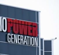 Ontario Power Generation signage is seen at a facility at the Darlington Power Complex, in Bowmanville, Ont., on May 31, 2019. Cole Burston/The Canadian Press. 