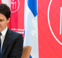 Prime Minister Justin Trudeau speaks to members of the Chamber of Commerce of Metropolitan Montreal, in Montreal, Tuesday, Jan. 16, 2024. Christinne Muschi/The Canadian Press. 