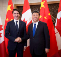 Prime Minister Justin Trudeau meets Chinese President Xi Jinping at the Diaoyutai State Guesthouse in Beijing, China on Tuesday, Dec. 5, 2017. Sean Kilpatrick/The Canadian Press