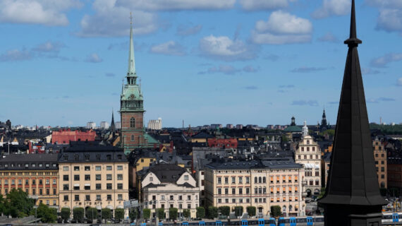 A view of the city in Stockholm, Sweden, Thursday, July 27, 2023. Pavel Golovkin/AP Photo. 