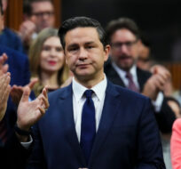 Conservative Leader Pierre Poilievre rises during question period in the House of Commons on Parliament Hill in Ottawa on Wednesday, Oct. 25, 2023. Sean Kilpatrick/The Canadian Press. 