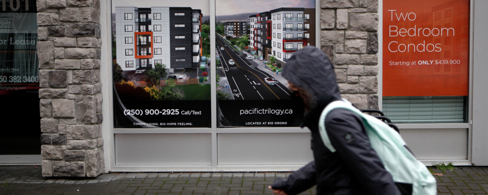 Various condo projects are photographed in Langford, B.C., Friday, Oct. 22, 2021. Chad Hipolito/The Canadian Press. 