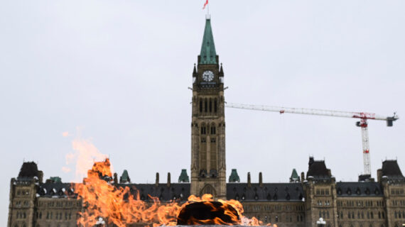 The Peace Tower is pictured on Parliament Hill in Ottawa on Monday, Jan. 25, 2021. Sean Kilpatrick/The Canadian Press. 
