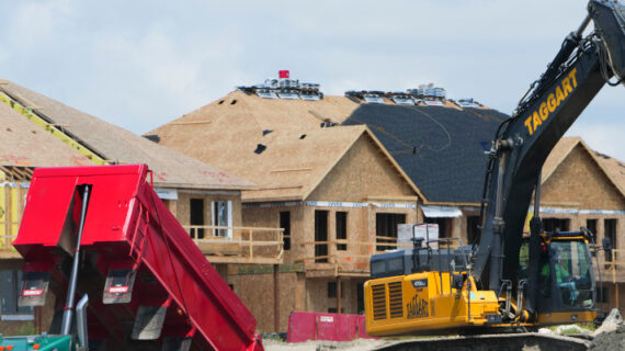 New homes are constructed in Ottawa on Monday, Aug. 14, 2023. Sean Kilpatrick/The Canadian Press.