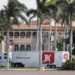A moving truck is parked outside Mar-a-Lago in Palm Beach, Fla., on Jan. 18, 2021. Terry Renna/AP Photo.