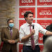 Prime Minster Justin Trudeau delivers remarks during a byelection campaign stop at Charles Sousa's campaign office in Mississauga, Ont., on, Thursday, December 1, 2022.   Tijana Martin/The Canadian Press. 