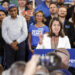 United Conservative Party Leader Danielle Smith attends an election campaign rally in Calgary on May 25, 2023. Jeff McIntosh/The Canadian Press.